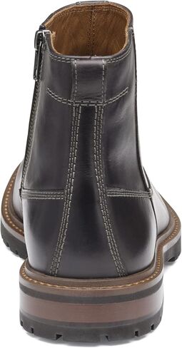 Johnston & Murphy Barrett Plain Toe Zip Boot - أحذية الكاحل الكلاسيكية ، أحذية جلدية غير رسمية للرجال in Saudi Arabia