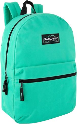 Trail maker 24 Pack- Classic 17 Inch Backpacks in Bulk Wholesale Back Packs for Boys and Girls (Assorted 12 Colors Pack) in Kuwait