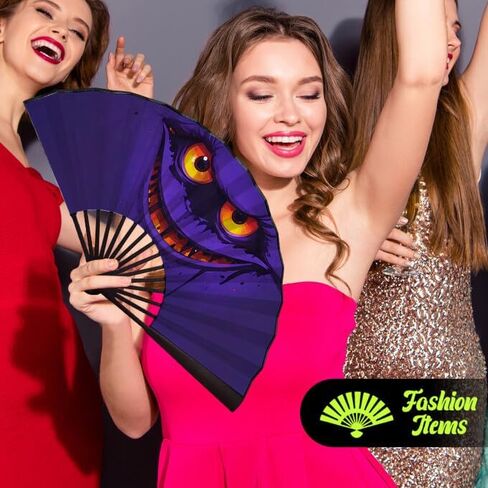 Hand Fan, Fans for Line Dancing, Decorative Folding Fans, Money Stacks/Money Fan, for EDM Music Festival Club Event Party Dance Concert Wedding Saloon Cosplay in Saudi Arabia