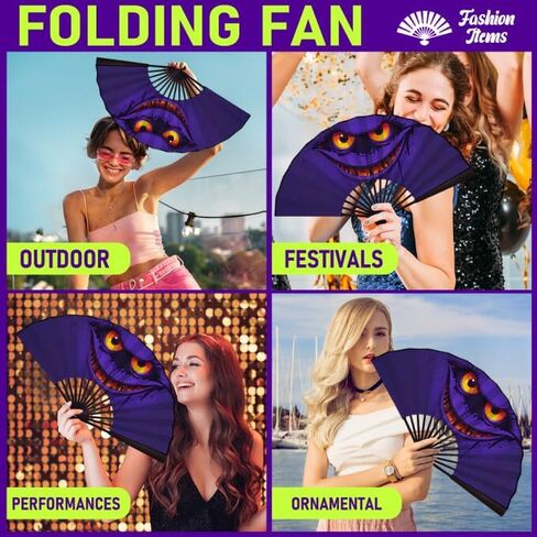 Hand Fan, Fans for Line Dancing, Decorative Folding Fans, Money Stacks/Money Fan, for EDM Music Festival Club Event Party Dance Concert Wedding Saloon Cosplay in Saudi Arabia