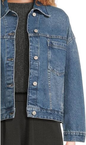 Free People Women's Opal Swing Denim Jacket in Saudi Arabia