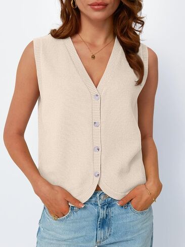 Lillusory Womens Stest Tops Sweeveless Sensters Button Down Dect Device Disual Disual Endery Strendy Summer Outfits 2025 in Saudi Arabia