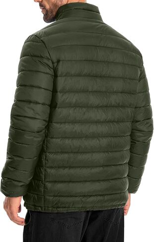 Men's Puffer Jacket Lightweight Warm Winter Jackets for Men Windproof Insulated Puffy Coat with 3 Pockets in Saudi Arabia