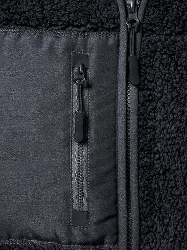 Men's Sherpa Fleece Jacket Lightweight Full Zip Outdoor Casual Coat Soft Warm Outwear Jacket in Kuwait