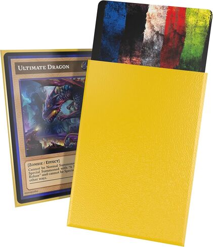 أكمام بطاقات خارجية Ultimate Guard Cortex، 100 أكمام TCG ذات حجم قياسي، 66 × 91 مم، ظهر برتقالي، لمسة نهائية لامعة، خالية من PVC والأحماض، وضوح عالي in Kuwait