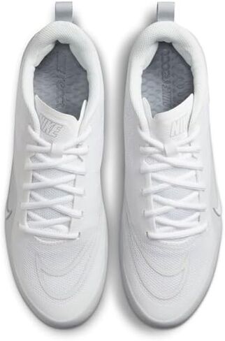 Nike Men's Alpha Huarache8 Pro Lax Lacrosse Cleats Shoes White/Pure Platinum #CW4439-110 - Size Mens 13 in Kuwait
