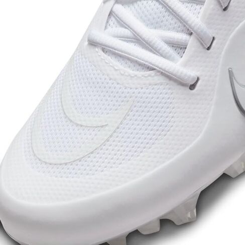Nike Men's Alpha Huarache8 Pro Lax Lacrosse Cleats Shoes White/Pure Platinum #CW4439-110 - Size Mens 13 in Kuwait