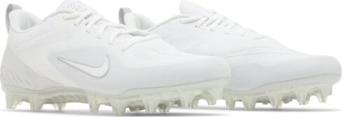 Nike Men's Alpha Huarache8 Pro Lax Lacrosse Cleats Shoes White/Pure Platinum #CW4439-110 - Size Mens 13 in Kuwait