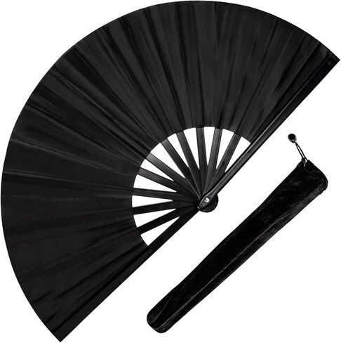 Boots on The Ground Hand Fan, 1 Pcs Fan for Line Dancing, Clack Fans That Make Sounds for Dance, Hand Pop Fans Clacking (Black0) in Saudi Arabia