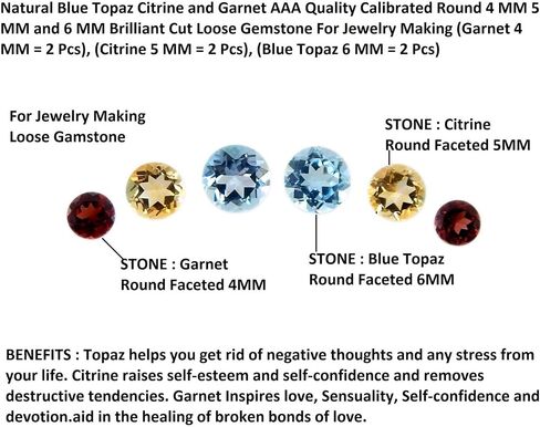 Natural Amethyst Iolite Blue Topaz Peridot Citrine Carnelian Garnet round 4mm 5mm 6mm faceted brilliant cut AAA quality loose calibrated gemstones for jewelry making in Saudi Arabia