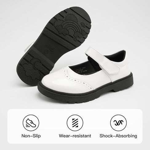 Stelle Girls School Mary Janes Uniform Shoes Flats Dress Shoes Chunky Loafers Oxfords (Little/Big Kids) in Saudi Arabia