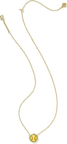 Kendra Scott Softball Pendant Necklace - Chartreuse Magnesite for Women in Kuwait