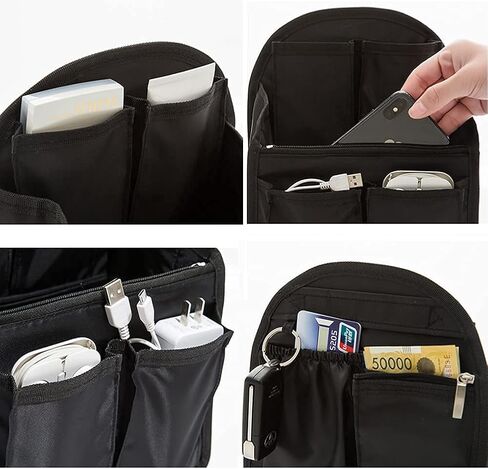 Hoyofo Mini Backpack Organizer Insert Dister Small Counter Based for Rucksack Rase Lightweight Nylon ، الأزرق الفاتح in Saudi Arabia