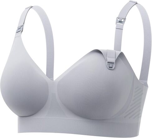 Momcozy CoolFit Nursing Bras for Breastfeeding, Ultra Stretch Seamless Jelly Strip Maternity Bra, Cooling Wireless in Saudi Arabia