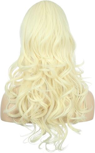 vgbeaty النساء long long Blonde Wavy Wig 70s 80s Retro Big Bouffant Beehive Dolly Parton Cosplay Coleween Party Come Wig in Saudi Arabia