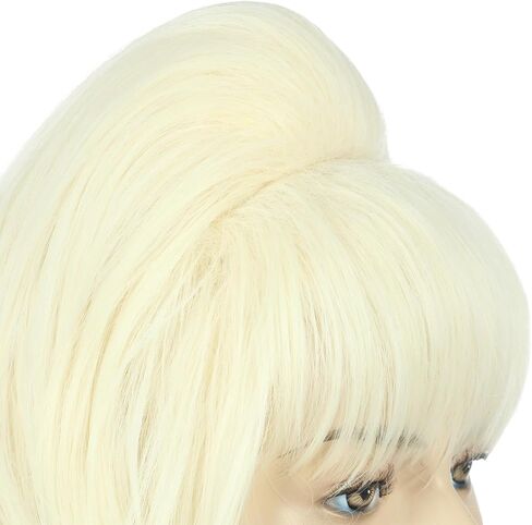 vgbeaty النساء long long Blonde Wavy Wig 70s 80s Retro Big Bouffant Beehive Dolly Parton Cosplay Coleween Party Come Wig in Saudi Arabia