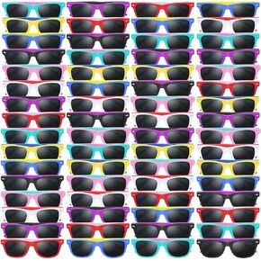 Kids Sunglasses Party Favors, Kid's Neon Sunglasses Bulk, Boys Girls Sun Glasses Pack for Summer Beach Supplies