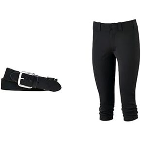 Mizuno Boys Baseball Belt ، Black ، Youth OSFM US Youth Girl's Prospect Bant Bant ، Black ، Medium