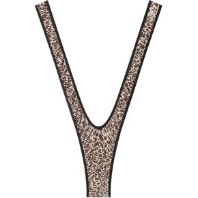 يربط Modson Women's Extreme Mini Sling Micro Halter Swimsuit ، W-Leopard C ، مقاس واحد