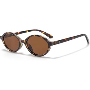 Retro Oval Polarized Sunglasses for Women Small Trendy Sun Glasses Sunnies UV400 Protection