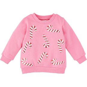 Mud Pie Kids Children Candycane Sweatshirt
