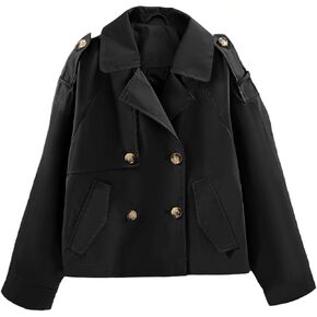 Giolshon Girls Faux Leather Jacket Motorcycle Biker Coat Kid's Fall PU Outerwear (5-14 Years)