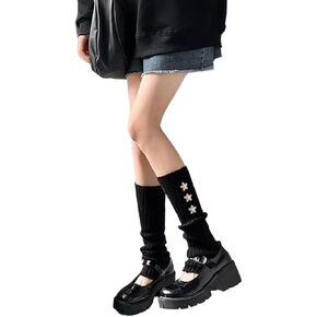 Star Leg Warmers for Girls Y2K Japanese Kawaii Harajuku Accessory Leg Warmers for Winter