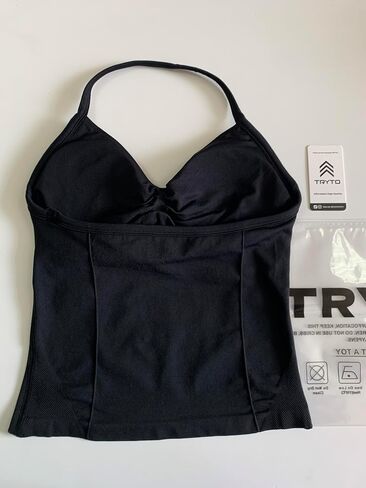 Impact Longline Strappy Top Women Impact Longline Halter Tops Workout Longline Tank Top Compression Gym Fitness in Kuwait