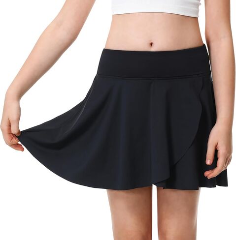 Athletic Skorts for Girls Tennis Golf Skirts with Shorts and Pockets Flowy Workout Golf Running Skirts in Kuwait
