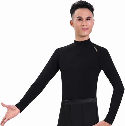 Men's Latin Dance Modern Tops Adult Ballroom National Standard Dance Practice Training Clothes in Saudi Arabia
