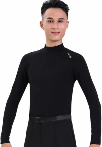Men's Latin Dance Modern Tops Adult Ballroom National Standard Dance Practice Training Clothes in Saudi Arabia