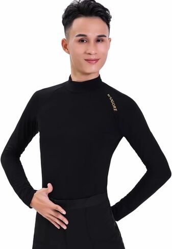 Men's Latin Dance Modern Tops Adult Ballroom National Standard Dance Practice Training Clothes in Saudi Arabia