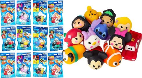 Mochi Squishys Toys Mini Squishies Disney Squishies (24 Pack of 2 Assorted) Party Favors for Kids Adults Stress Relief Toy Treasure Box Prize Classroom Valentine Prizes Easter Egg Fillers 7826-24 in Saudi Arabia