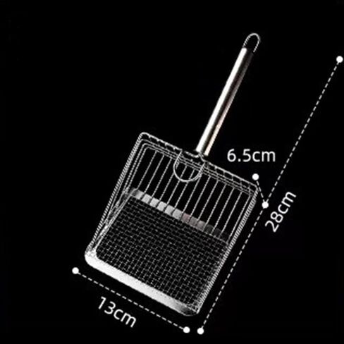 Cat Litter Scoop, Metal cat Litter scoopers, Deep Shovel,cat Litter Sifter, Kitten Poop Sifting,Heavy Duty Speed Sifter for Litter Box,Litter Scooper with Holder（Silvery-Blue） in Saudi Arabia