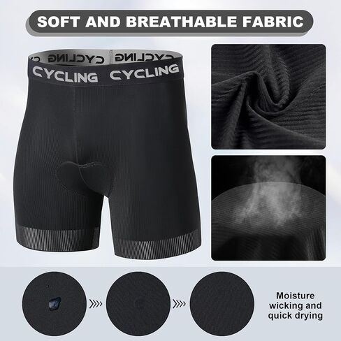 Men's 5D Padded Underwear Bike Shorts Cycling Pants MTB Biking Shorts for Men with Liner in Saudi Arabia