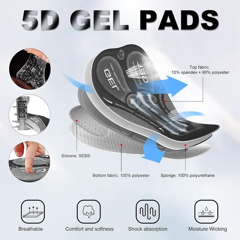 Men's 5D Padded Underwear Bike Shorts Cycling Pants MTB Biking Shorts for Men with Liner in Saudi Arabia
