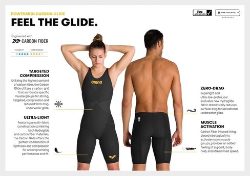 ARENA Women's Standard Closed-Back Powerskin Carbon Glide Kneeskin Racing Suit in Kuwait