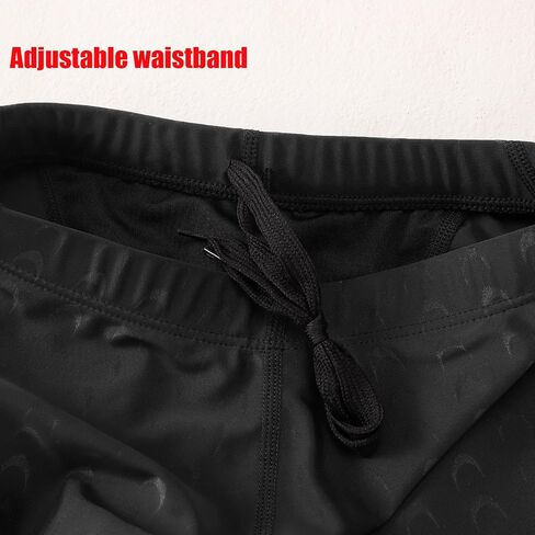 Boys Swim Jammers Swim Trunks Kids Competitive Swim Team Suit Athletic Quick Dry Swimming Shorts with Cap UPF 50+ in Saudi Arabia