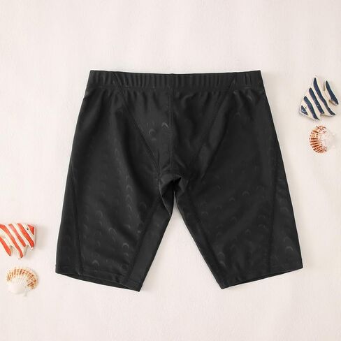 Boys Swim Jammers Swim Trunks Kids Competitive Swim Team Suit Athletic Quick Dry Swimming Shorts with Cap UPF 50+ in Saudi Arabia
