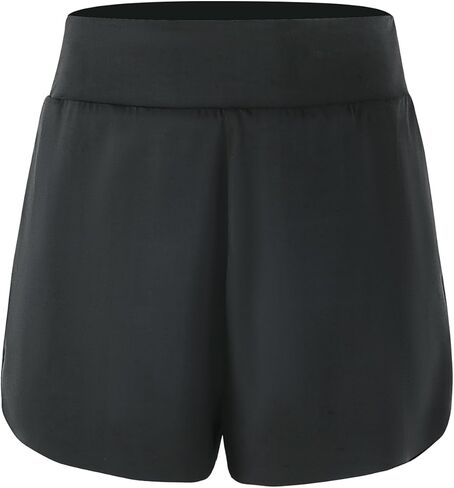 شورتات رياضية للبنات عالية الخصر مع جيوب خفيفة الوزن ناعمة سريعة الجفاف الرياضة in Kuwait