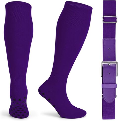 JASGOOD Grip Soccer Socks Baseball Belt Set Non-Slip Football Softball Baseball Sock for Men Women Basketball Grip Sport Sock in Saudi Arabia