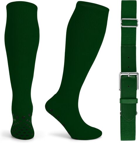 JASGOOD Grip Soccer Socks Baseball Belt Set Non-Slip Football Softball Baseball Sock for Men Women Basketball Grip Sport Sock in Saudi Arabia