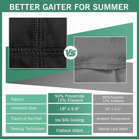 Cooling Neck Gaiter, Summer UV Face Mask Dust Balaclava, Neck Gator Bandana Face Cover for Sun Protection Men Women Outdoor in Saudi Arabia