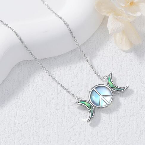 PROESS Moonstone Bow and Arrow Necklace 925 Sterling Silver Artemis Pendant Necklace Ancient Greek Mythology Jewelry Gifts For Her in Saudi Arabia