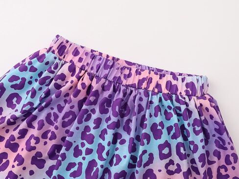 Big Girls Athletic Skort - Leopard Leopard Print Summer Summer Skirt Size 6-16 in Kuwait