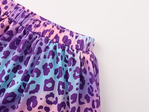Big Girls Athletic Skort - Leopard Leopard Print Summer Summer Skirt Size 6-16 in Kuwait