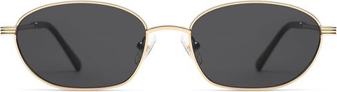Retro Small Oval Sunglasses For Women Men Hexagonal Rectangle Metal Sun Glasses AP3716 in Kuwait