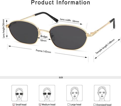 Retro Small Oval Sunglasses For Women Men Hexagonal Rectangle Metal Sun Glasses AP3716 in Kuwait