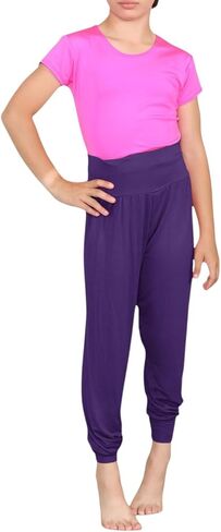 Kids' Loose-Fit Harem Pants for Girls – Casual Baggy Trouser for Sports & Dance in Kuwait