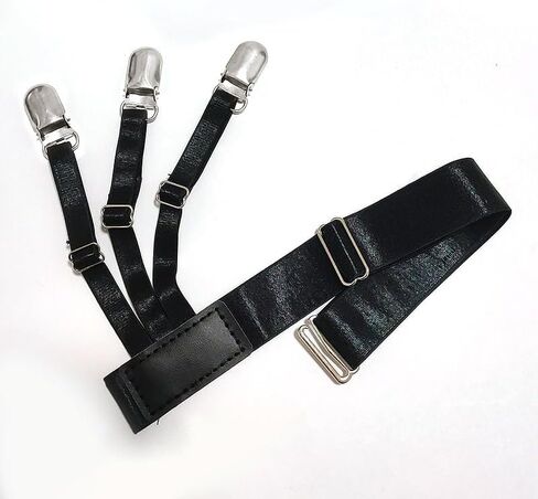Adjustable shirt stays for men，Shirt wrinkle anti slip fixing clip，elasticity thigh garter belt in Saudi Arabia